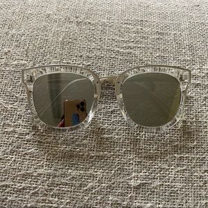 Clear frame sunglasses